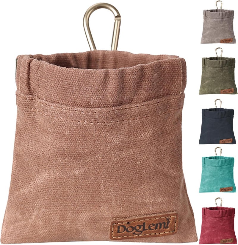ETIAL Dog Treat Pouch,Portable Puppy Dog Training Treat Bag,Hand Free Dog Walking Bag,Auto Closing Pet Feed Snack Reward Pocket,Dog Food Dispenser for Pet Puppy Travel or Outdoor Use - Image 1